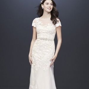 Melissa Sweet David’s Bridal Ivory Gown size 8